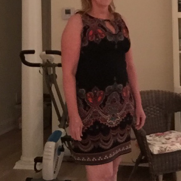 Day to night versatile business casual dress 8 stretchy & flattering curves ECI - Picture 4 of 5